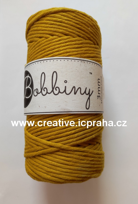 BobbinyMacrame Regular100m/3mm - Spicy Yellow